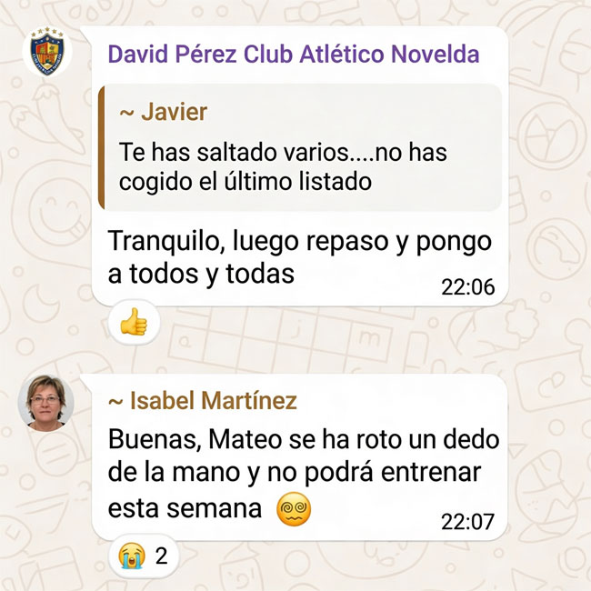Confusión en el grupo